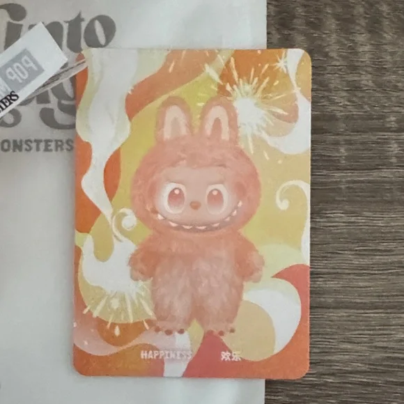 Authentic Big Into Energy Labubu - Happiness - Picture 9 of 10